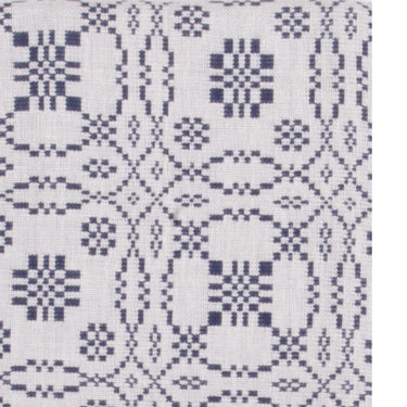 Lover㦙??S Knot Jacquard Towel Cream Indigo Set Of Six KT130021 - The Fox Decor